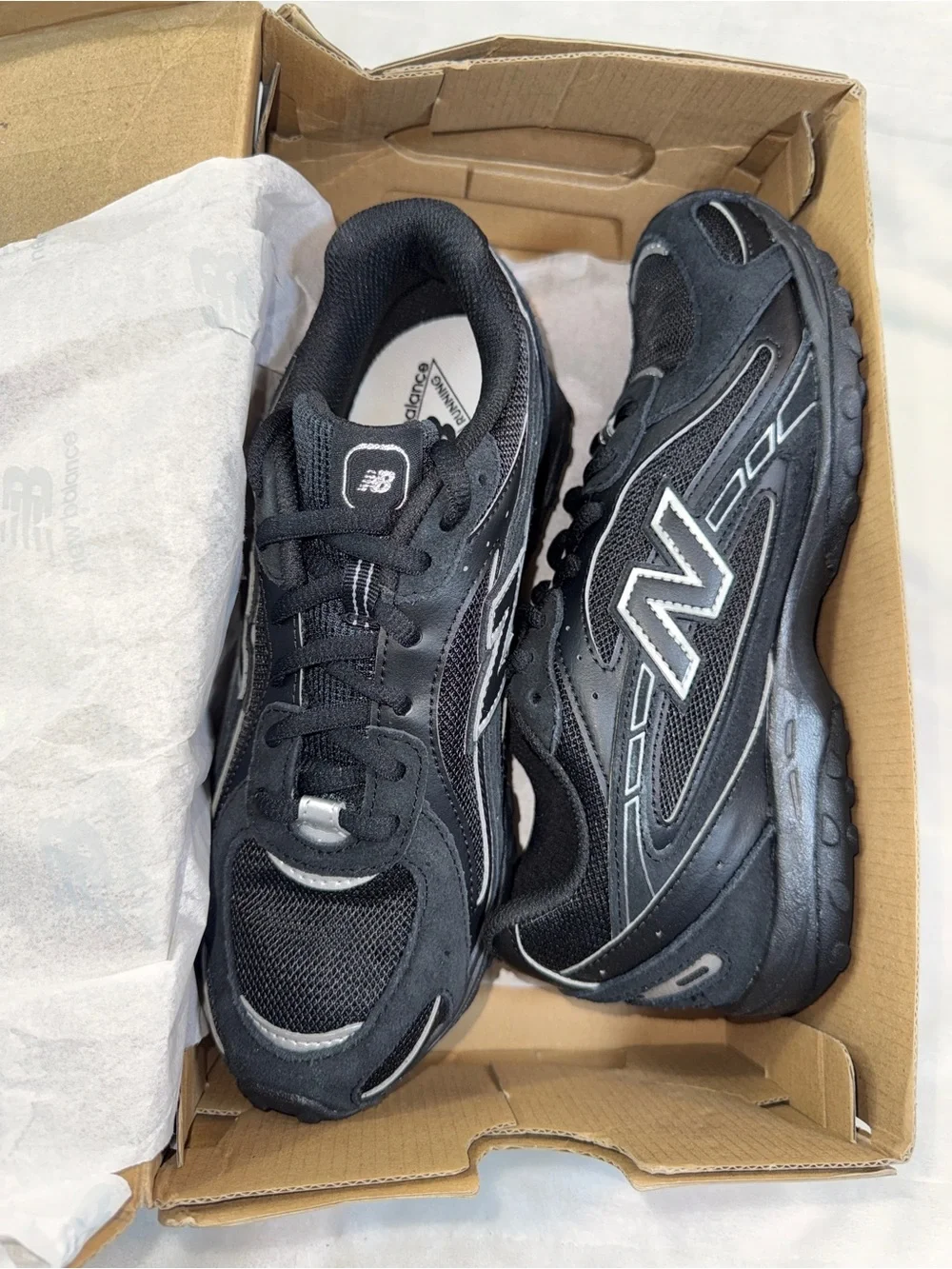 New Balance 204L Lace Black Grey Sz 5.5Y/7W G204L2PR 🖤✨